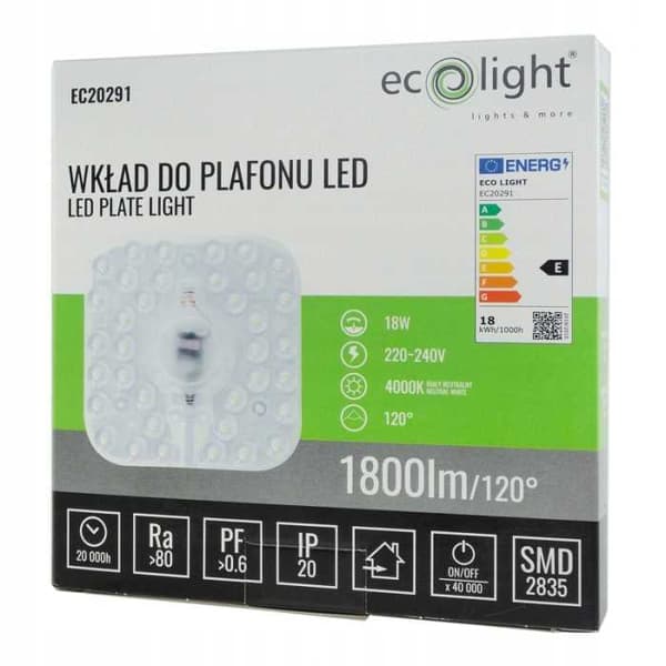 LED-taklampsinsats 18W 4000K 1800lm
