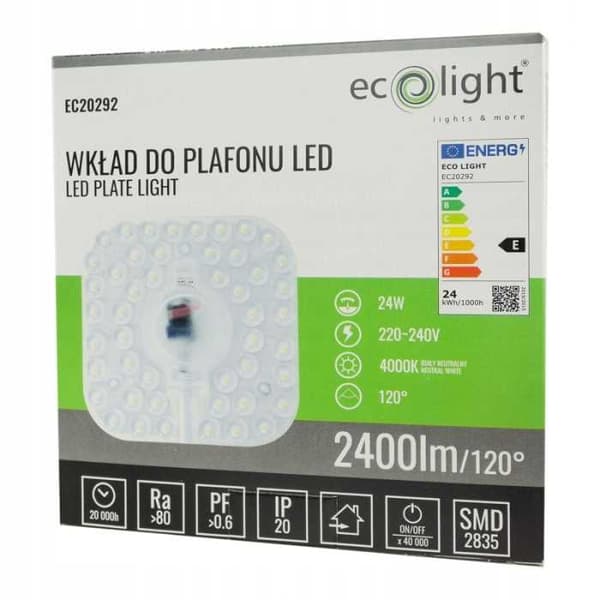LED loftlampeindsats 24W 4000K 2400lm
