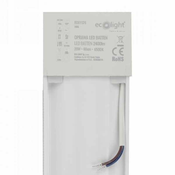 LED-ARMATUR Lysrender 60 cm 20W 6500K 2400lm IP20