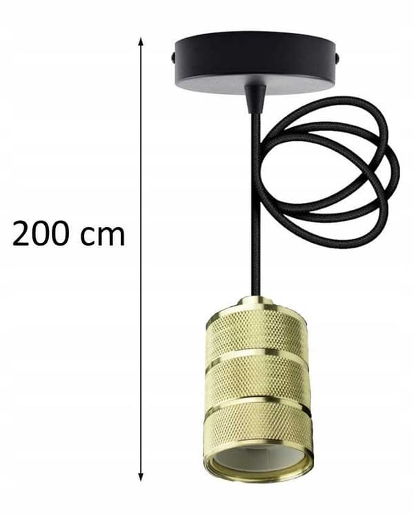 Kattovalaisin 2m E27 60W kulta