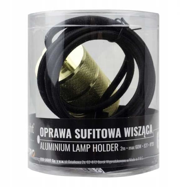 Kattovalaisin 2m E27 60W kulta