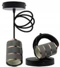 Miniatyrbillede 2 af 5: Loftlampe pendel 2m E27 60W rød kobber