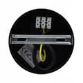 Miniatyrbillede 3 af 3: Hængende loftslampe, 2m E27, 60W, sort, skinnende