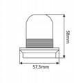Miniatyrbillede 3 af 3: E27 HVID lampefatning med plastkrave