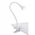 Miniatyrbillede 2 af 3: Skrivebordslampe E27 HAPPY med klips hvid