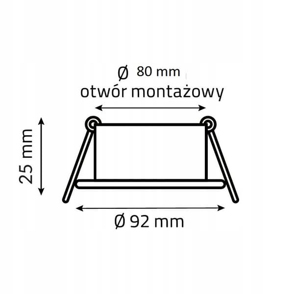 OZZO MINO 212-WH rund IP20 ALU vit armatur