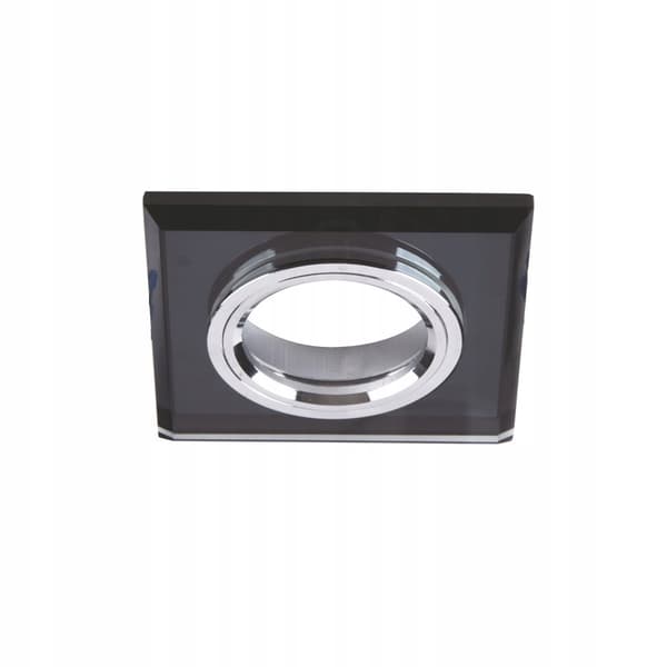 Fast spot OZZO VIDI firkantet glas sort