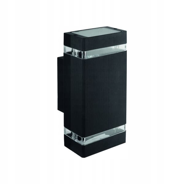 Facadearmatur OE-2C 2xGU10 100x110x240 SORT