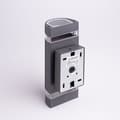 Miniatyrbild 3 av 4: Fasadarmatur OE-4C 2xGU10 100x100x240 SVART