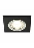 Miniatyrbild 1 av 2: Fast spotlight OZZO VIGO fyrkantig glas svart CRK