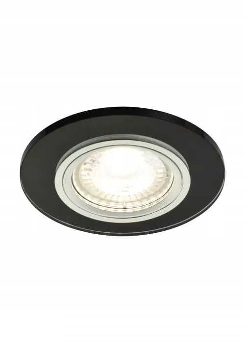 Fast spotlight OZZO VIGO rund glas svart CRO