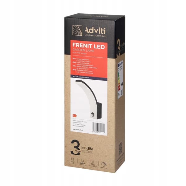 Havefacadelampe LED-væglampe 20W IP65 PIR
