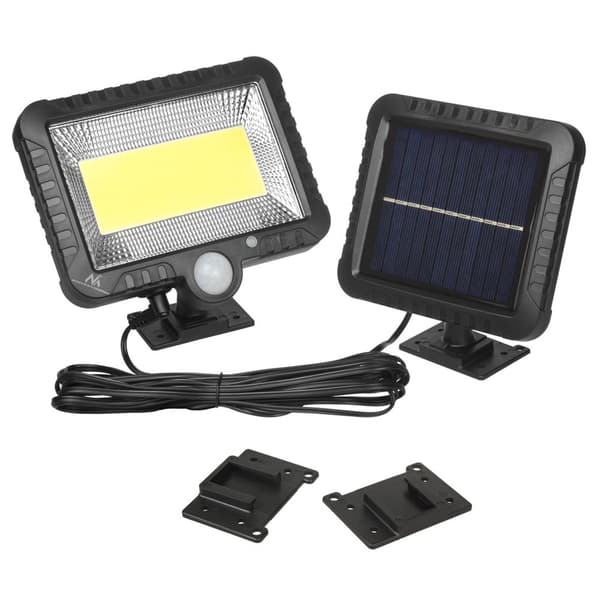 Solcellsdriven LED-strålkastare med rörelsesensor Maclean, IP44, 5W, 400lm, 6000K MCE438