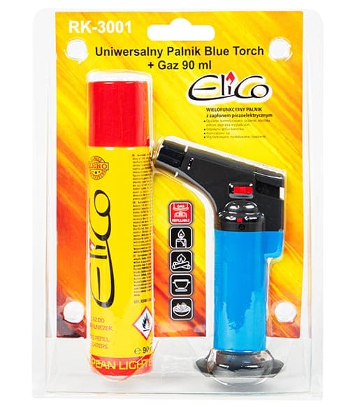 Blue Torch -kaasupoltin + 90 ml kaasua