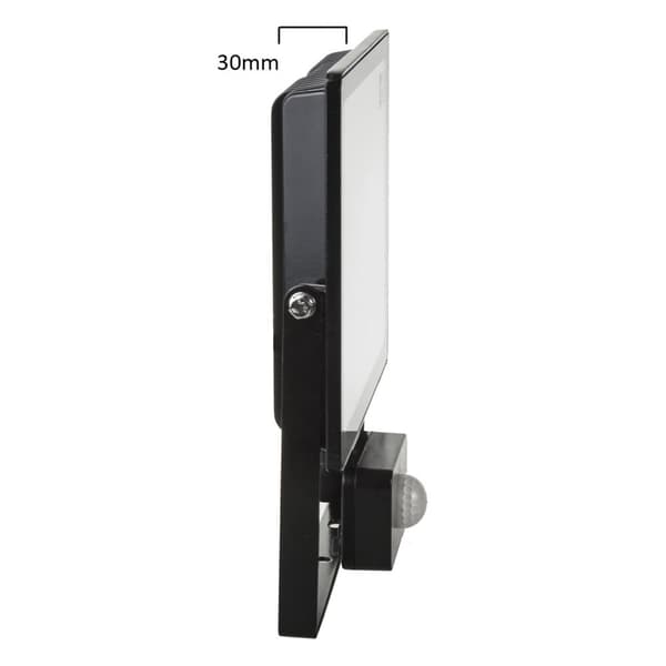 LED-projektør med bevægelsessensor 30W, 2400lm, hvid farve 4000K, IP44