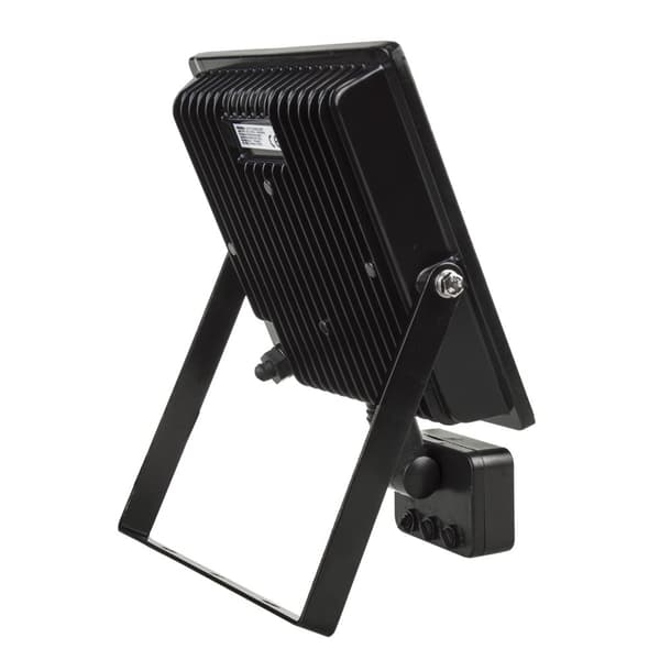 LED-projektør med bevægelsessensor 30W, 2400lm, hvid farve 4000K, IP44
