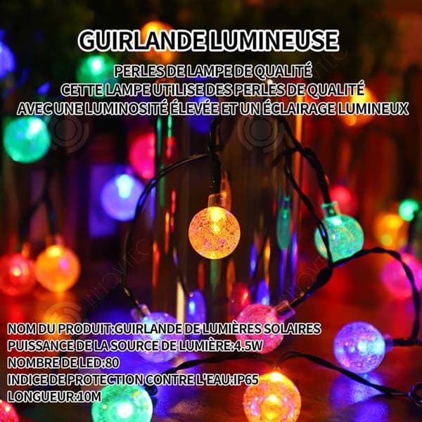 INN String Lights 7m 50LED Solar String Lights Solar String Lights Utomhus Vattentät Solar Lights Batteridriven