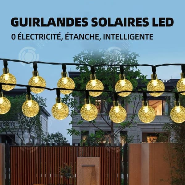 INN String Lights 12m 100LED Solar String Lights Solar String Lights Utomhus Vattentät Solar Lights Batteridriven