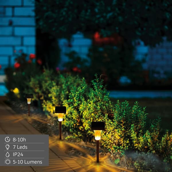 Solcellslampa Aktive 6 x 33 x 6 cm (6 antal)