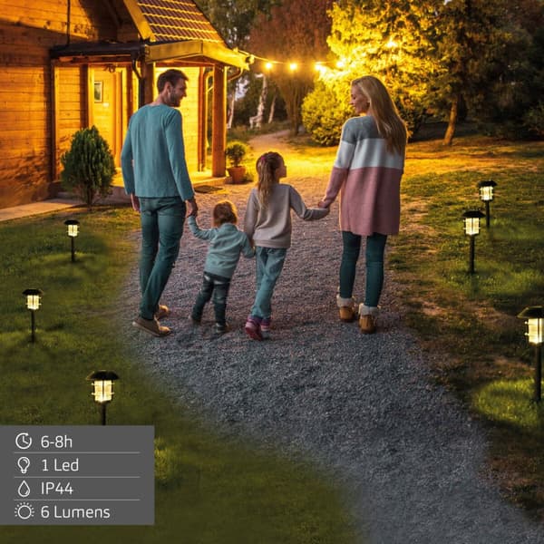 Solcellslampa Aktive 17 x 58 x 17 cm (2 antal)