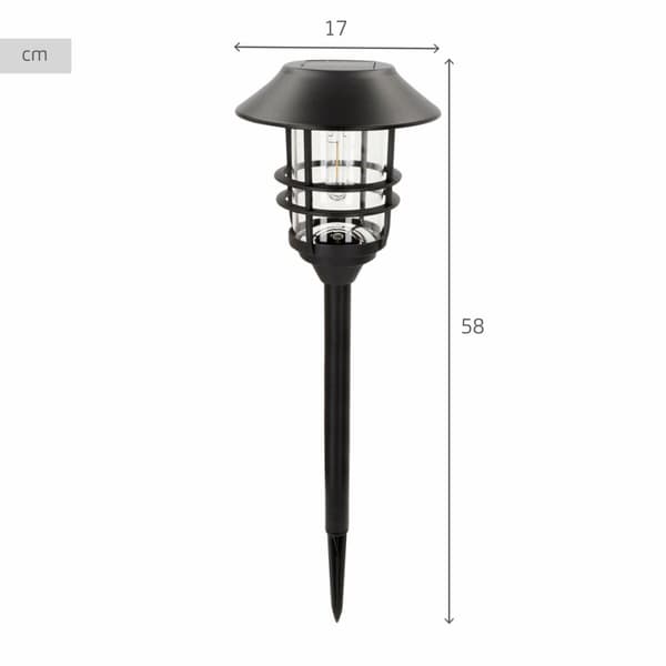 Solcellslampa Aktive 17 x 58 x 17 cm (2 antal)