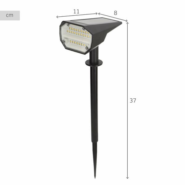 Solcellslampa Aktive 8 x 37 x 11 cm (6 antal)