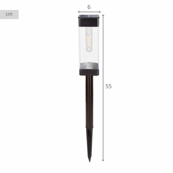 Solcellslampa Aktive 6 x 55 x 6 cm (4 antal)