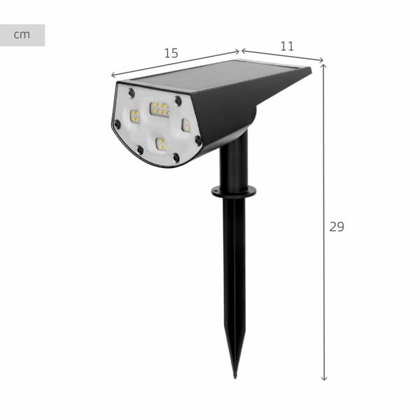 Solcellslampa Aktive 11 x 29 x 15 cm (6 antal)