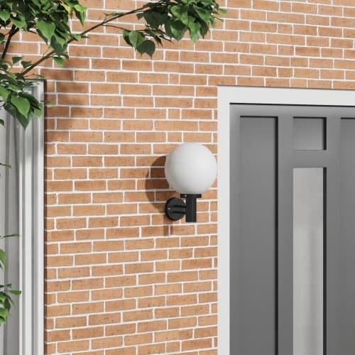 Utomhusvägglampa Svart Rostfritt Stål IP44