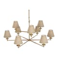 Miniatyrbild 8 av 8: Taklampa Home ESPRIT Beige Gyllene Mässing 25 W 113 x 113 x 132 cm