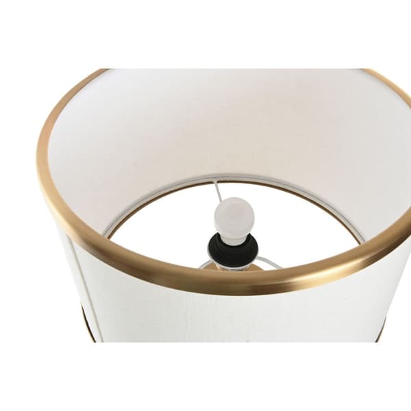 Bordslampa Home ESPRIT Vit Gyllene 50 W 220 V