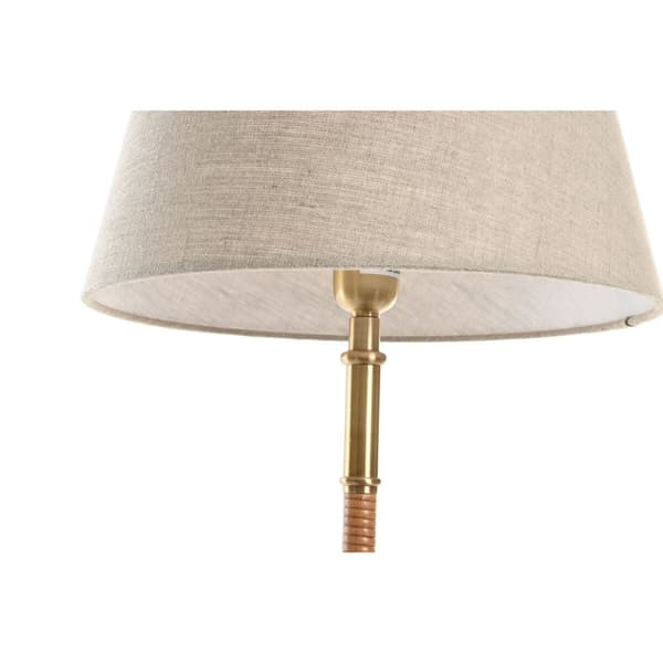 Bordslampa Home ESPRIT Beige Gyllene Naturell 50 W 220 V