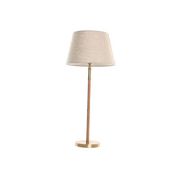 Bordslampa Home ESPRIT Beige Gyllene Naturell 50 W 220 V