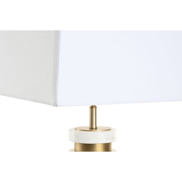 Pöytälamppu Home ESPRIT Valkoinen Beige Kullattu 50 W 220 V