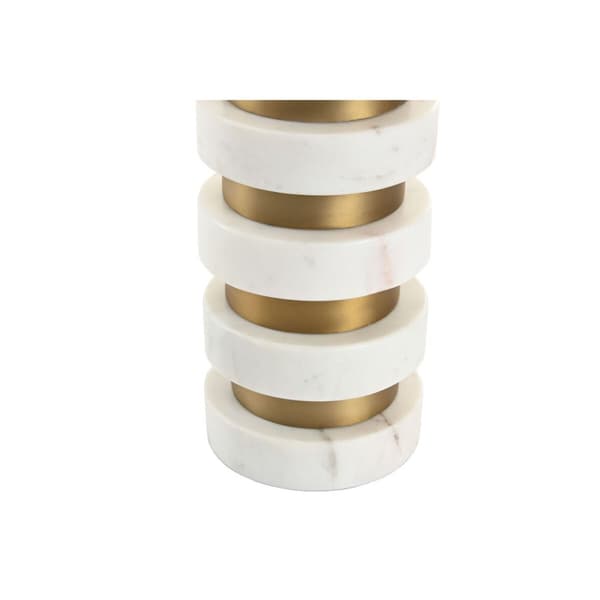 Pöytälamppu Home ESPRIT Valkoinen Beige Kullattu 50 W 220 V