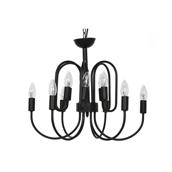 Taklampa Home ESPRIT Svart Metall 54 x 54 x 46 cm