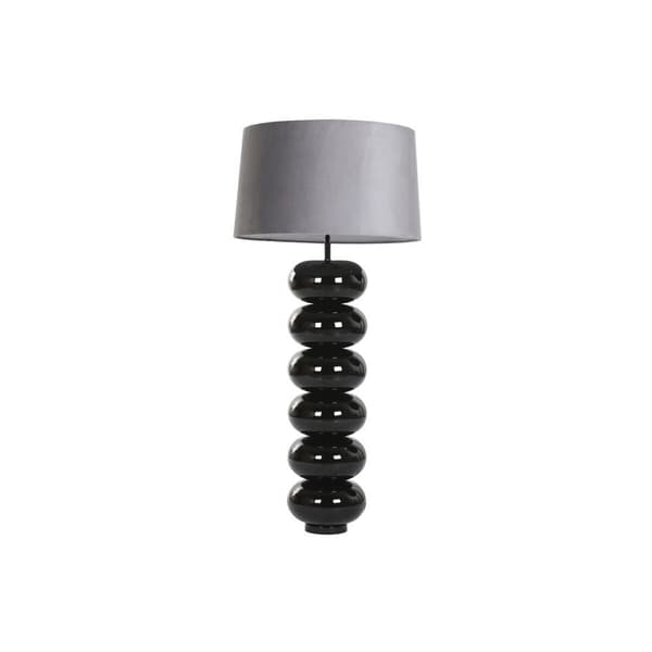 Bordslampa Home ESPRIT Svart Grå 50 W 220 V