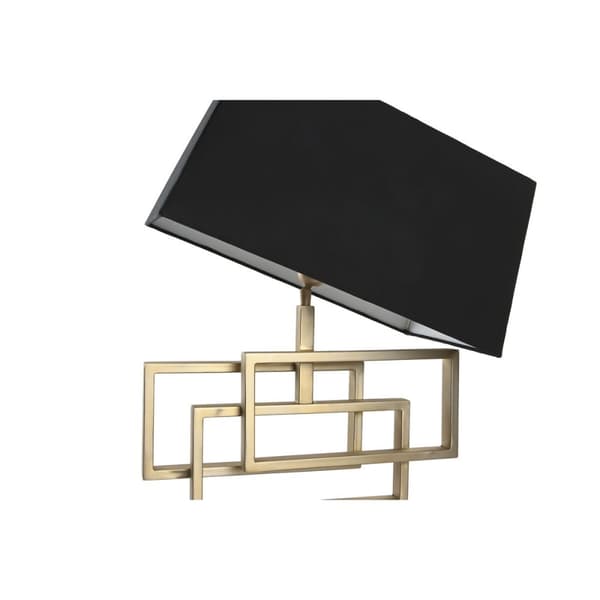 Bordslampa Home ESPRIT Svart Gyllene 50 W 220 V