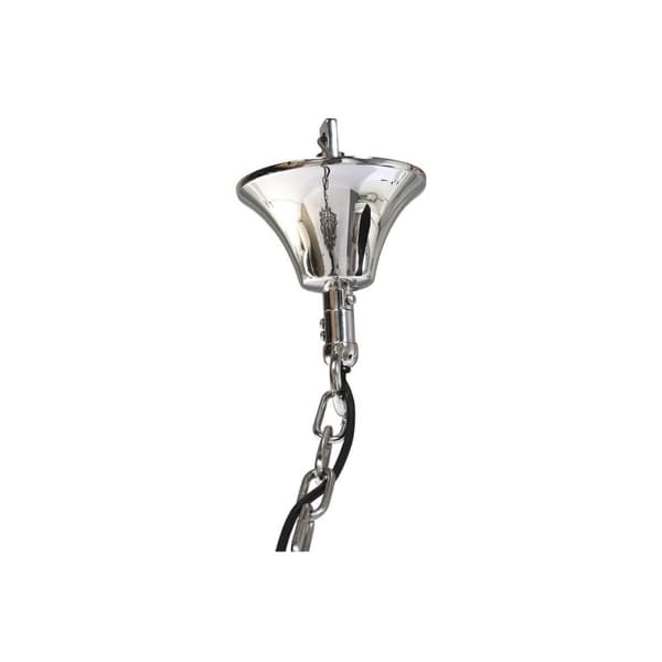 Loftslampe Home ESPRIT Brun Sølvfarvet Krystal Stål 25 W 80 x 80 x 80 cm