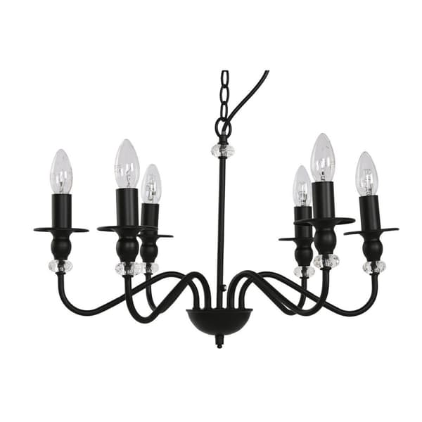 Loftslampe Home ESPRIT Sort Metal 25 W 54 x 54 x 46 cm