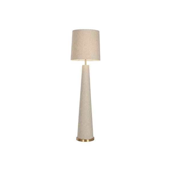 Gulvlampe Home ESPRIT Beige Gyllen 50 W 220 V 40 x 40 x 149 cm