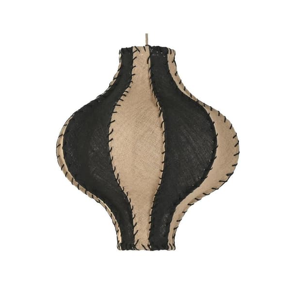Taklys Home ESPRIT Flerfarget Jute Tau Jern 25 W 50 x 50 x 54 cm