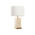 Miniatyrbilde 1 av 6: Bordlampe Home ESPRIT Hvit Beige Gyllen 50 W 220 V