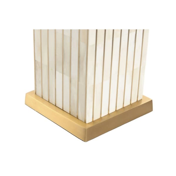 Pöytälamppu Home ESPRIT Beige Kullattu 50 W 220 V