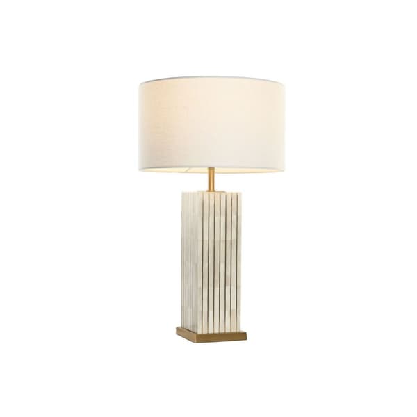 Pöytälamppu Home ESPRIT Beige Kullattu 50 W 220 V