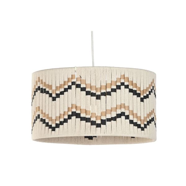 Taklampa Home ESPRIT Dvobarvna Rafia 50 W 39 x 39 x 21 cm