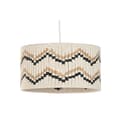 Miniatyrbild 6 av 6: Taklampa Home ESPRIT Dvobarvna Rafia 50 W 39 x 39 x 21 cm