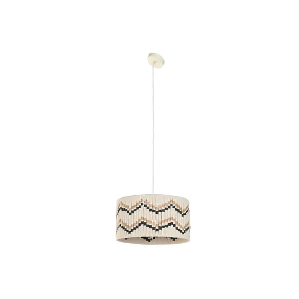 Taklampa Home ESPRIT Dvobarvna Rafia 50 W 39 x 39 x 21 cm