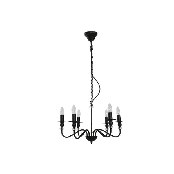 Taklampa Home ESPRIT Svart Metall 25 W 54 x 54 x 46 cm