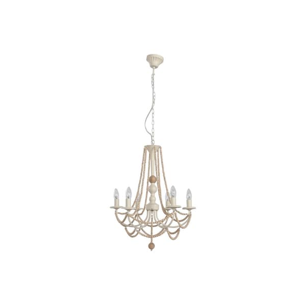 Kattolamppu Home ESPRIT Vaaleanruskea Metalli Rauta Mäntypuu 25 W 57 x 28 x 57 cm